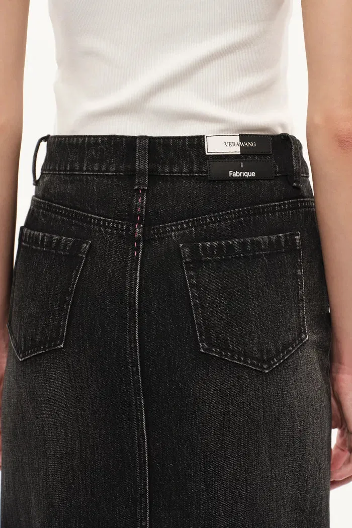 Tenebrae Midi Slit Skirt in Thin Denim sold by Fabrique product image thumbnail 5