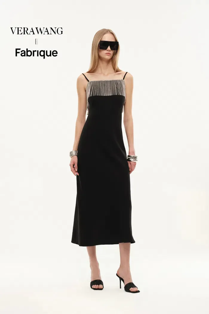 Nocturne Embellished Slip Dress in Cotton sold by Fabrique