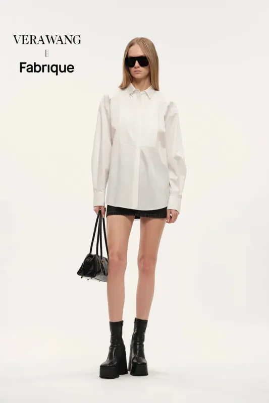 Ballad Metal Label Shirt in Cotton made by Fabrique