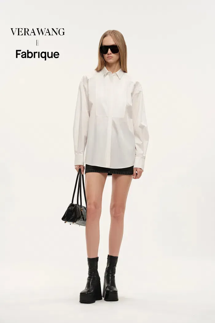 Ballad Metal Label Shirt in Cotton sold by Fabrique