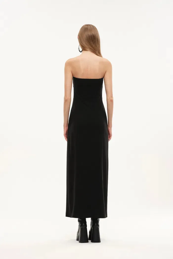Obsidian Strapless Structured Bandeau Dress in Four-Way Stretch Fabric sold by Fabrique product image thumbnail 2