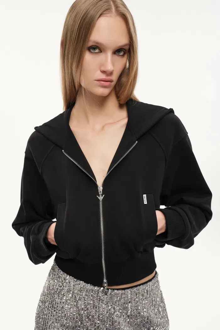 Illusion-S Crop Hoodie in Cotton sold by Fabrique product image thumbnail 2