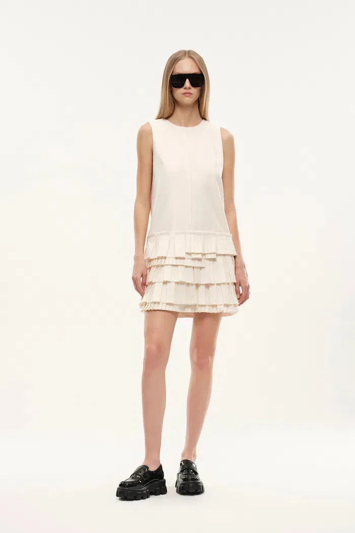 Alice Layered Asymmetric Accordion Dress in Lightweight Blend sold by Fabrique product image thumbnail 2