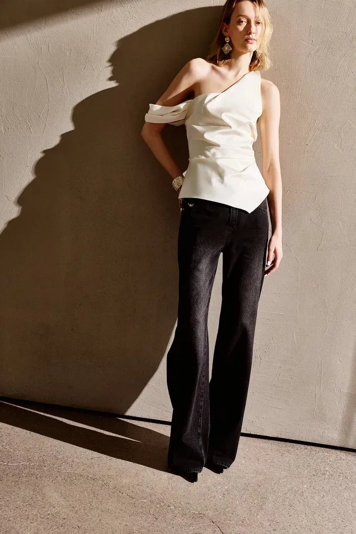 Balled Straight Leg Jeans in Cotton Denim sold by Fabrique product image thumbnail 3