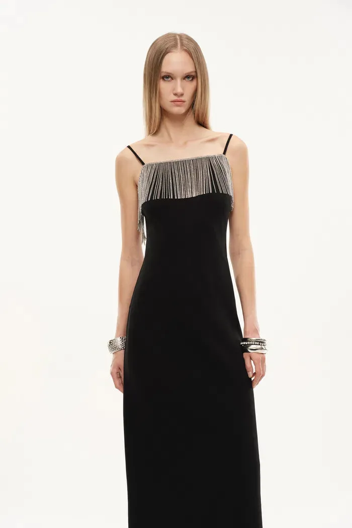 Nocturne Embellished Slip Dress in Cotton sold by Fabrique product image thumbnail 3