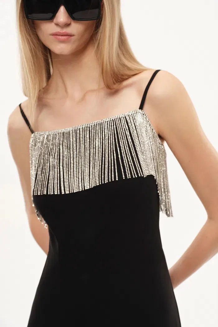 Nocturne Embellished Slip Dress in Cotton sold by Fabrique product image thumbnail 4