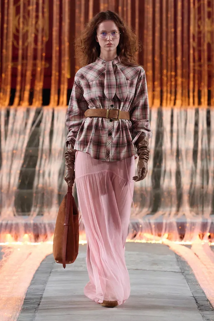 Stella Bunny Ear Collar Checkered Shirt in Cotton sold by Fabrique product image thumbnail 3