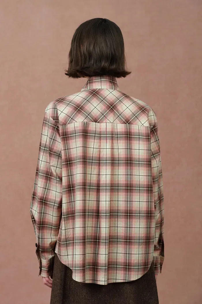 Stella Bunny Ear Collar Checkered Shirt in Cotton sold by Fabrique product image thumbnail 4