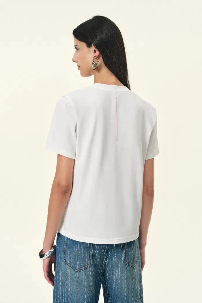 Harper Couture-inspired Lace Print T-Shirt in Cotton sold by Fabrique product image thumbnail 3