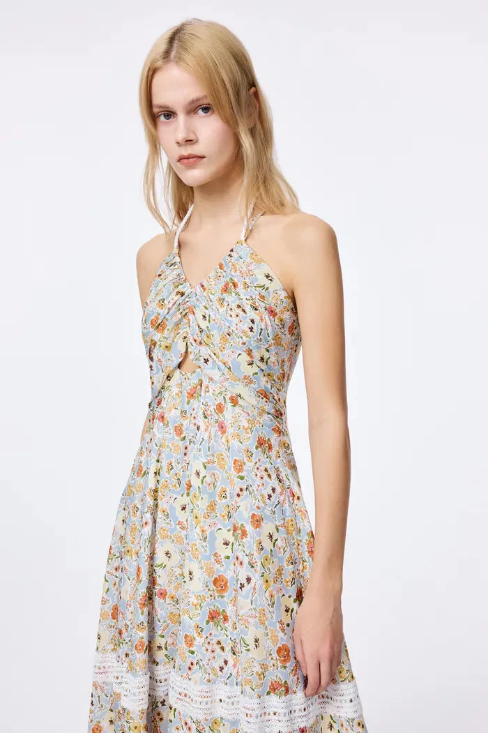 Sijia Flora Lace Dress in Tencel Linen sold by Fabrique product image thumbnail 5