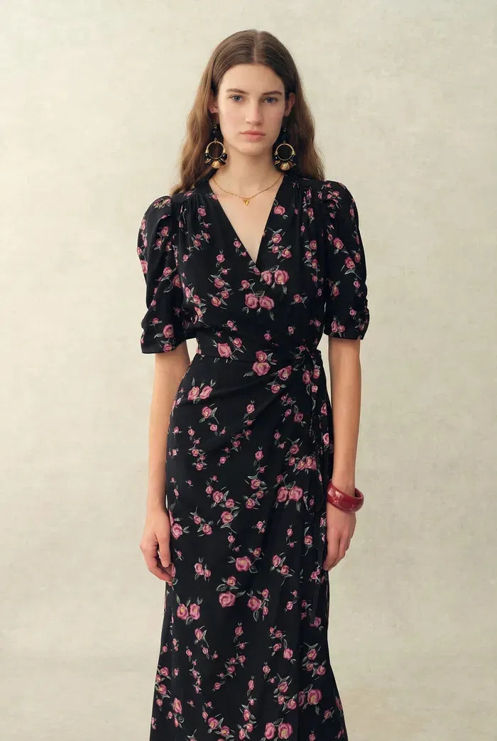 Elodie Rose Dress in Stretchy Silk Crepe de Chine sold by Fabrique product image thumbnail 3