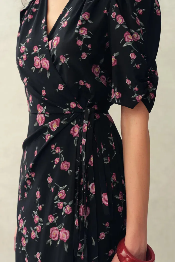 Elodie Rose Dress in Stretchy Silk Crepe de Chine sold by Fabrique product image thumbnail 5