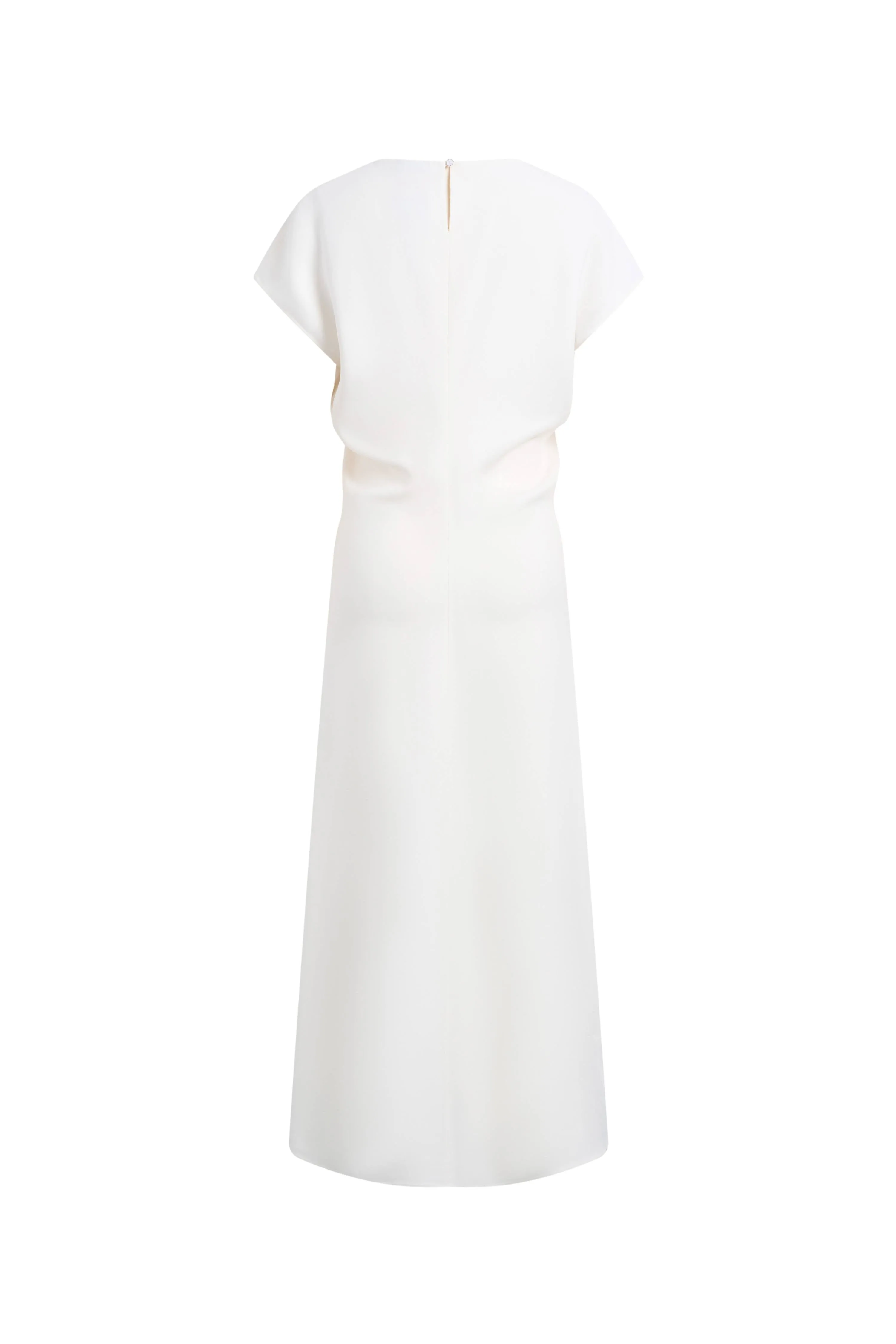 Adelaide Iris Print Short-Sleeve Dress in Soft Stretch Fabric sold by Fabrique product image thumbnail 5