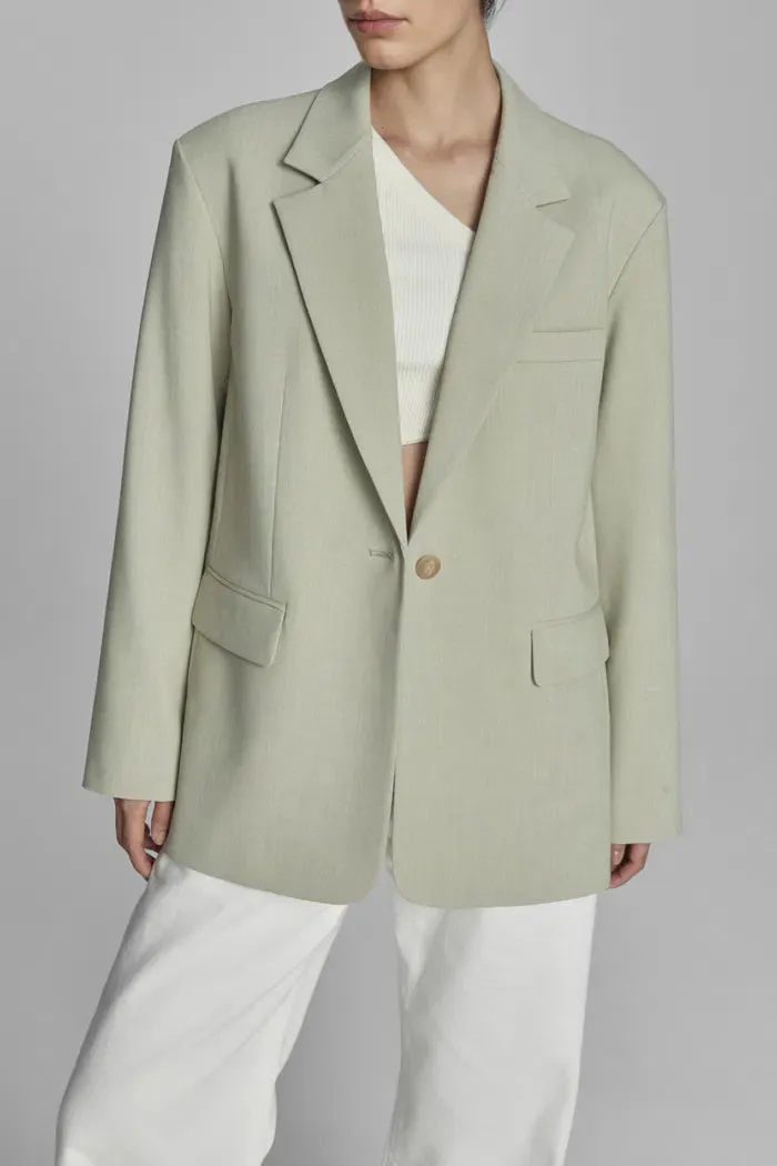 Creamy Green Detachable Belt Blazer sold by Fabrique product image thumbnail 4