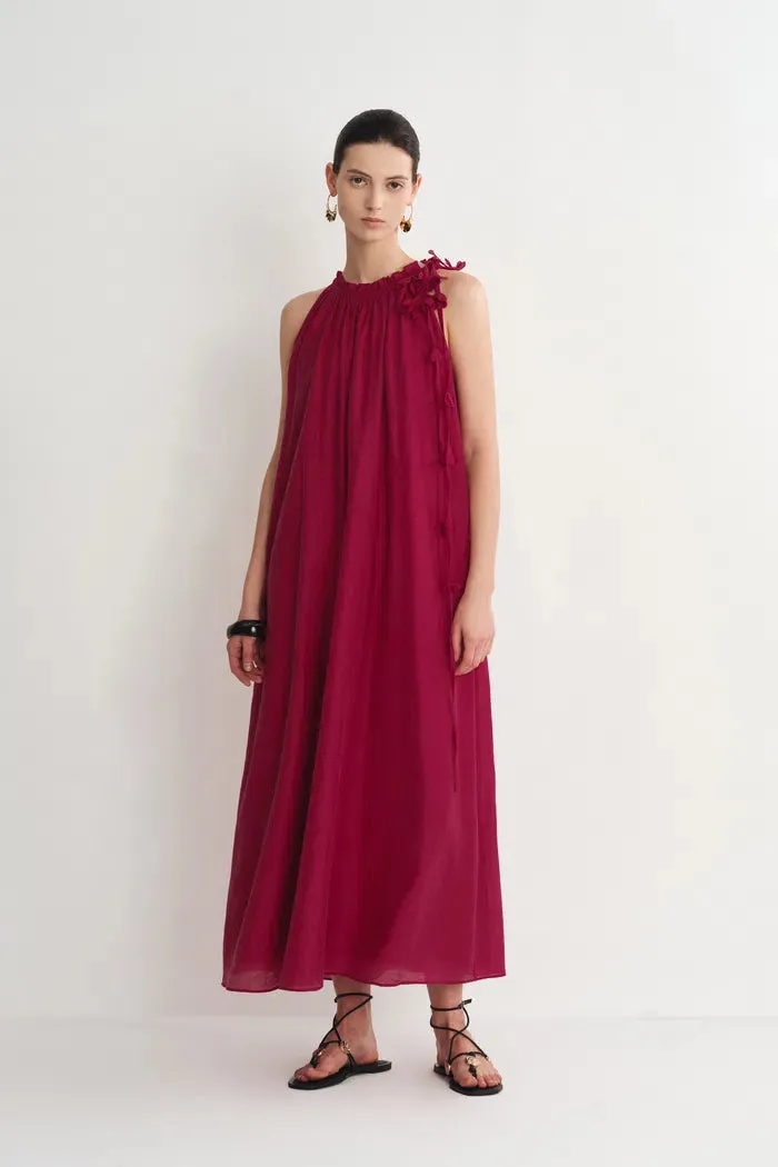 Alice Hand Woven Flora Sleeveless Dress in Acetate-Linen Blend sold by Fabrique product image thumbnail 3