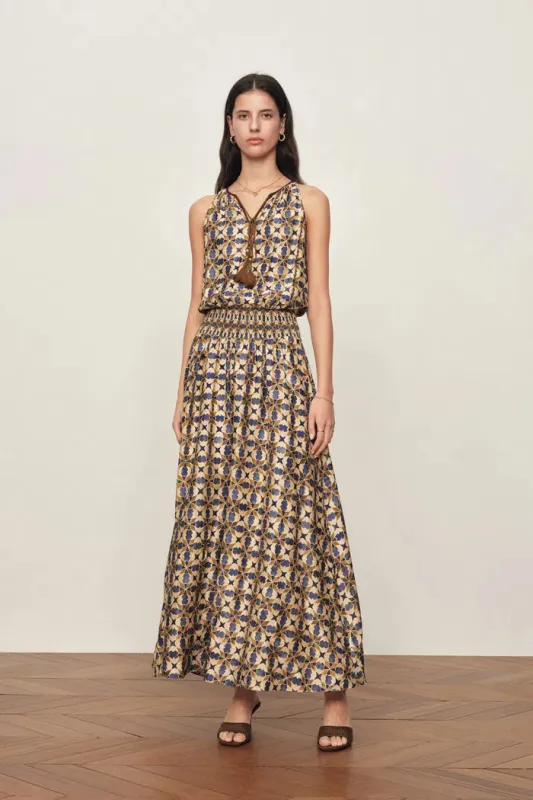 Jocelyn Sleeveless Dress in Crinkled Silk Blend made by Fabrique