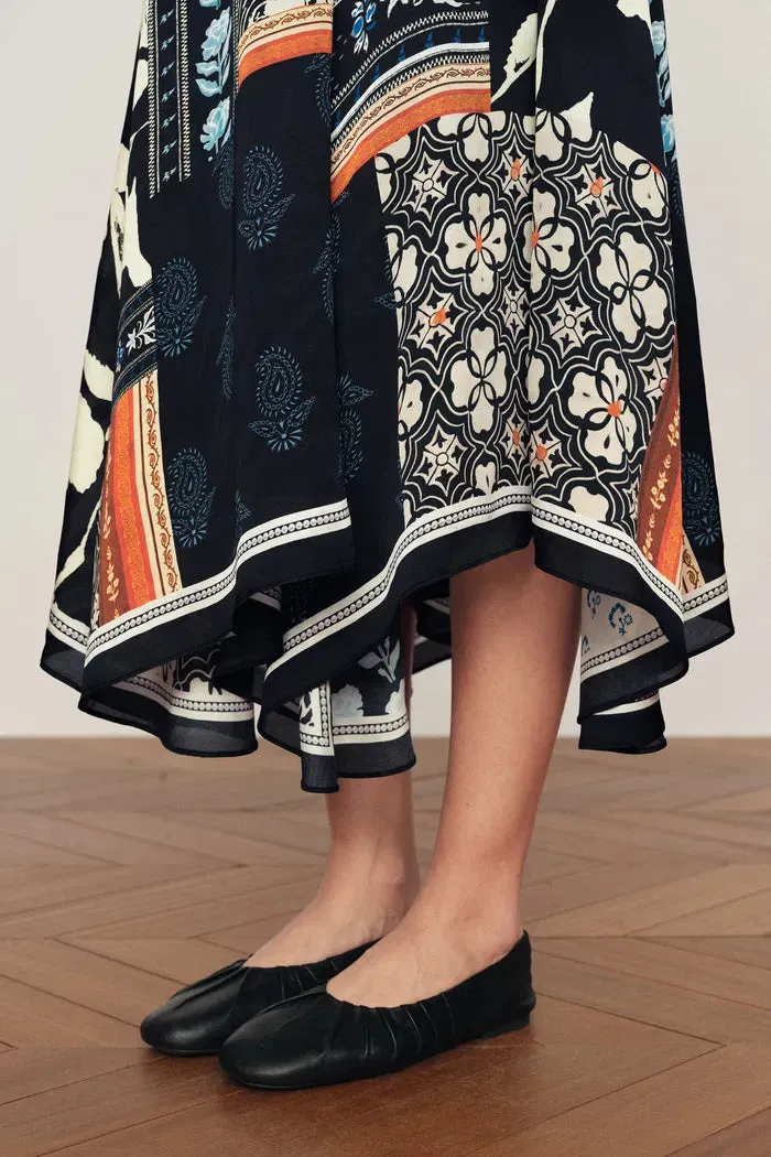 Eileen Scarf Panel Skirt in Viscose sold by Fabrique product image thumbnail 5