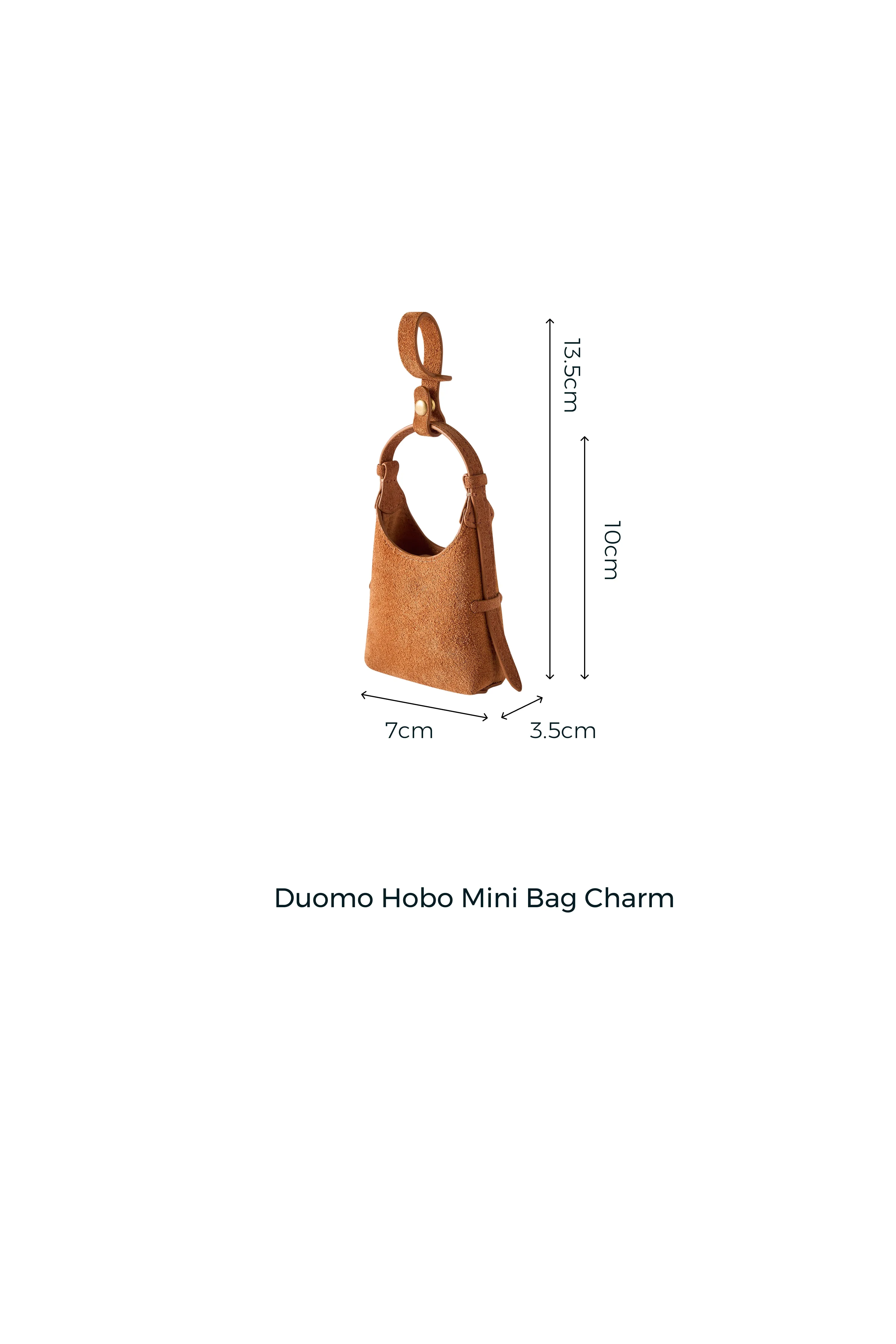 Duomo Mini Bag Charm in Suede Leather sold by Fabrique product image thumbnail 4