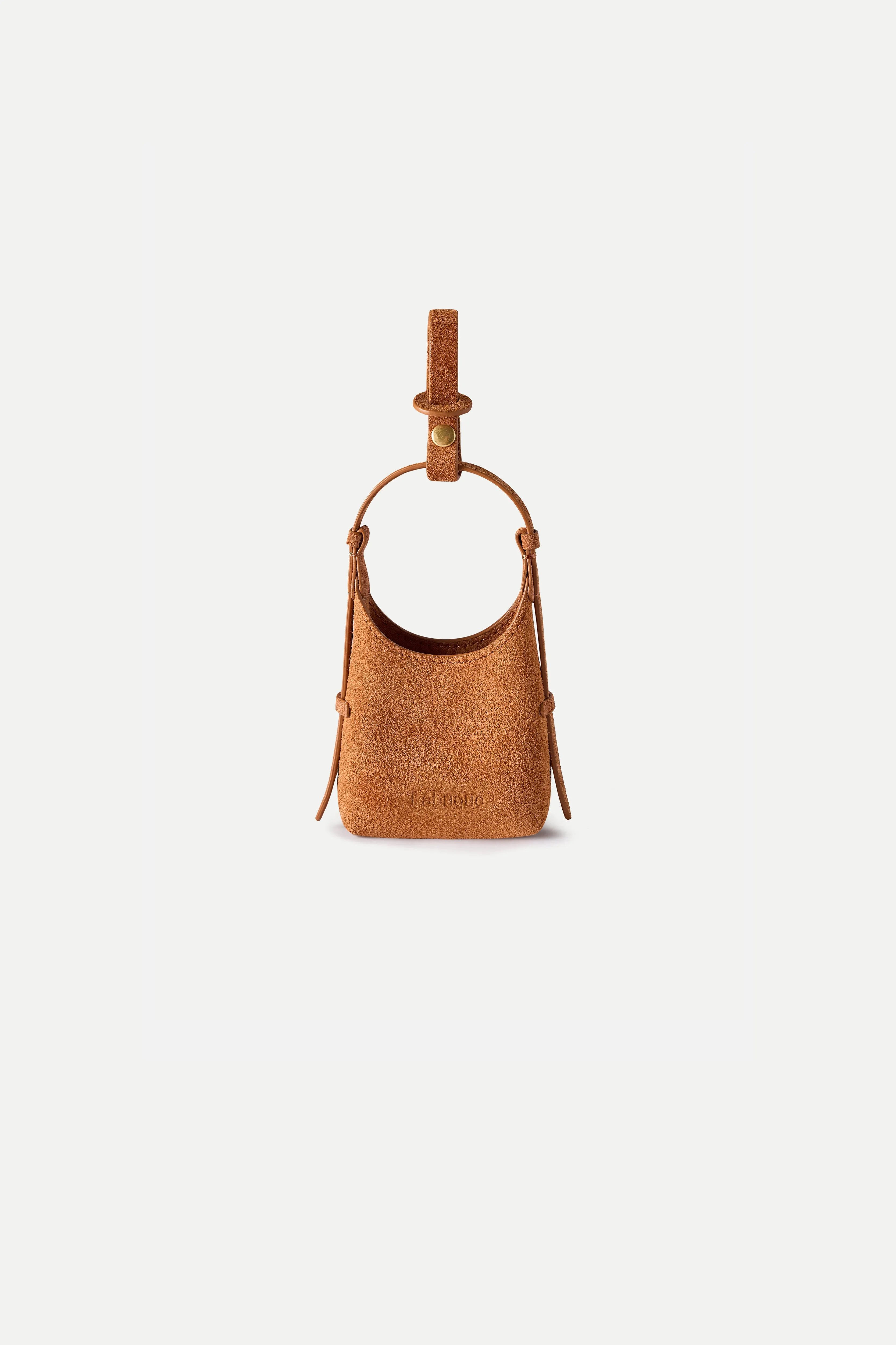 Duomo Mini Bag Charm in Suede Leather sold by Fabrique