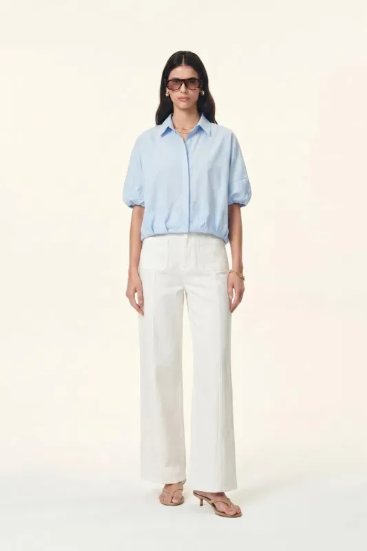 Claire Bubble Puff Sleeve Shirt made by Fabrique