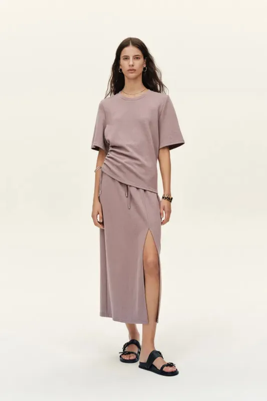 Aurora Ruched Waist T Shirt and Skirt Set made by Fabrique
