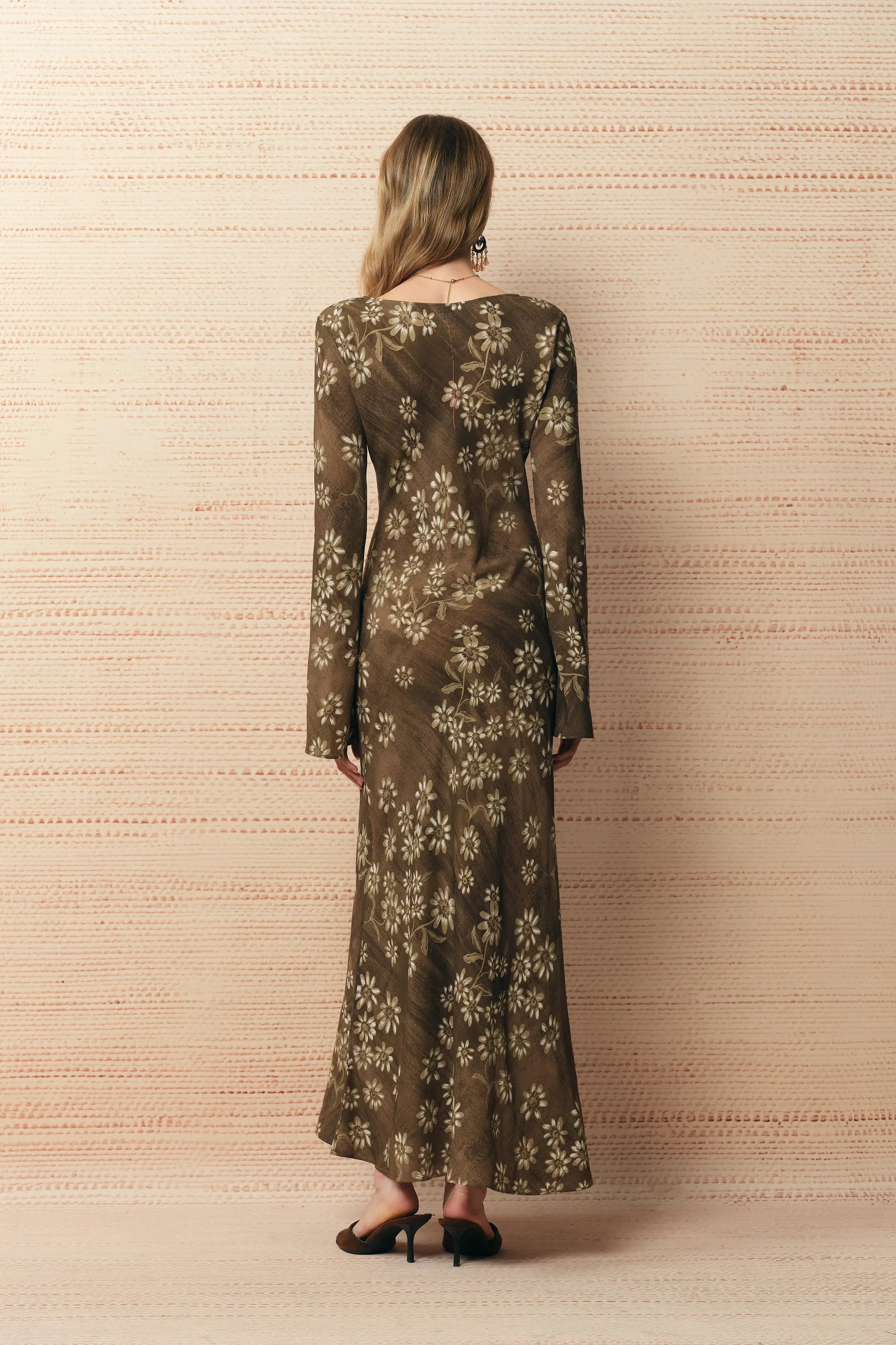 Iris Handpainted Floral Dress in Viscose sold by Fabrique product image thumbnail 2