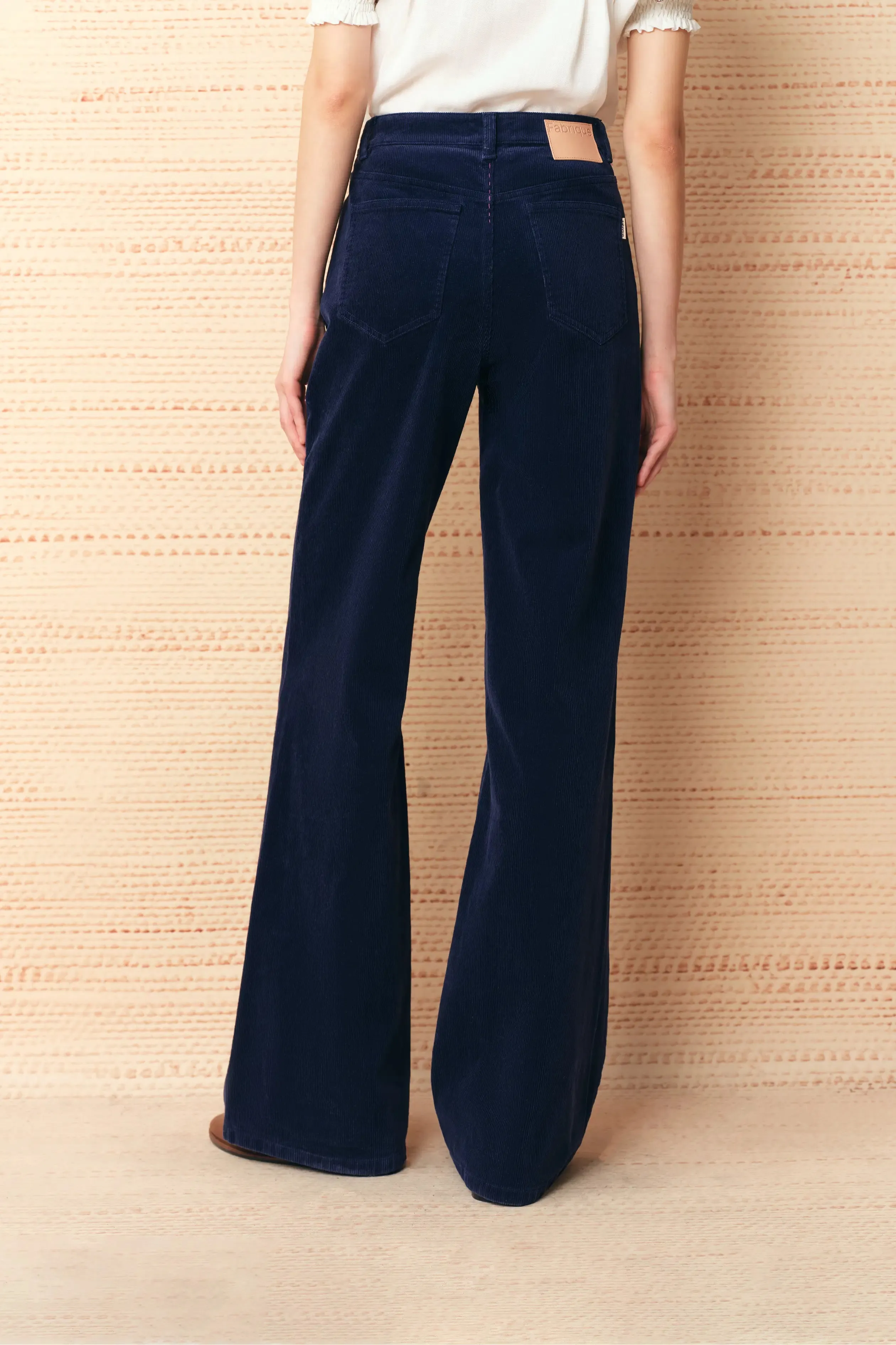 Hedda Vintage Wash Slim Flare Pants in Corduroy sold by Fabrique product image thumbnail 4