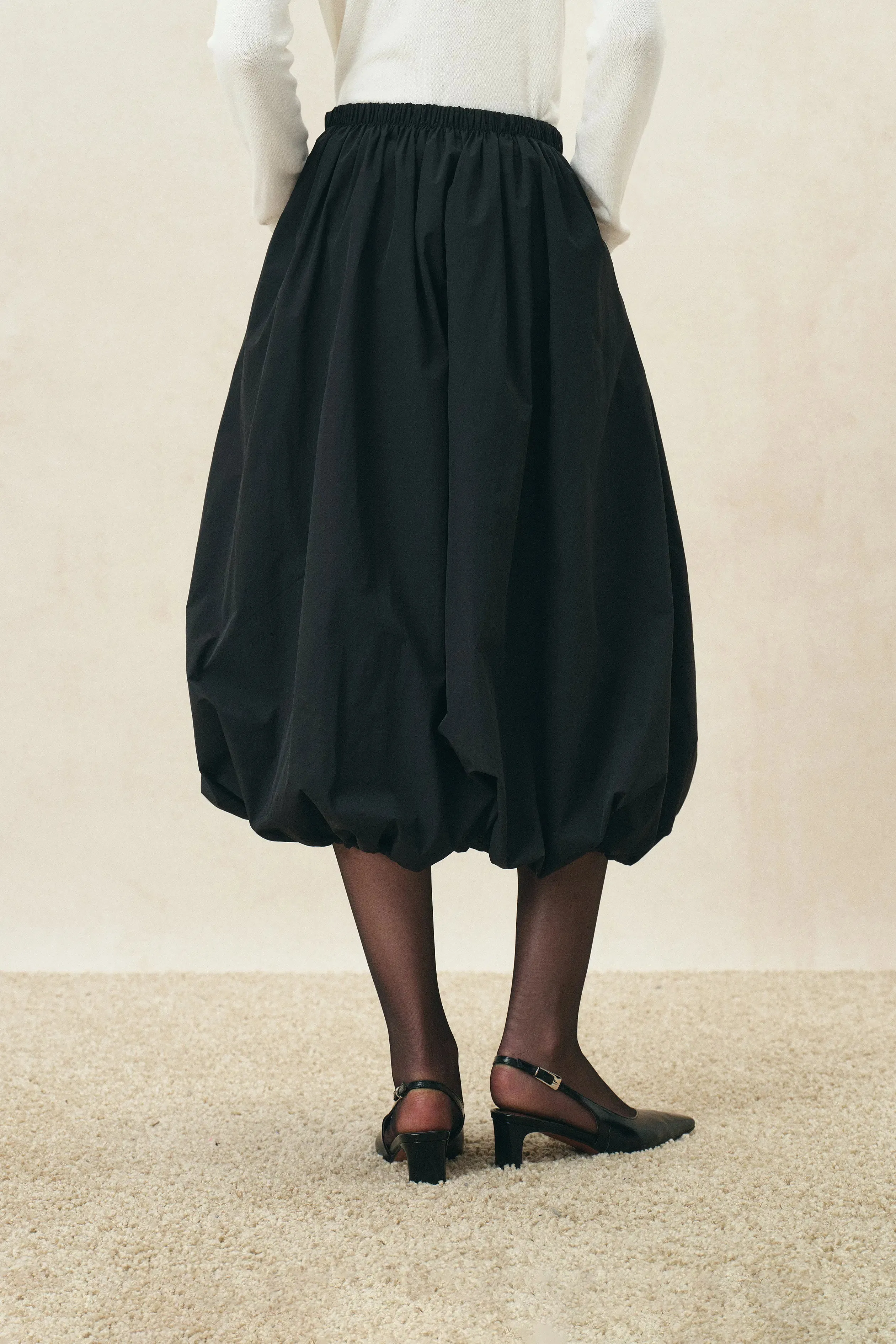 Freya Elasticated Bubble Midi Skirt sold by Fabrique product image thumbnail 4
