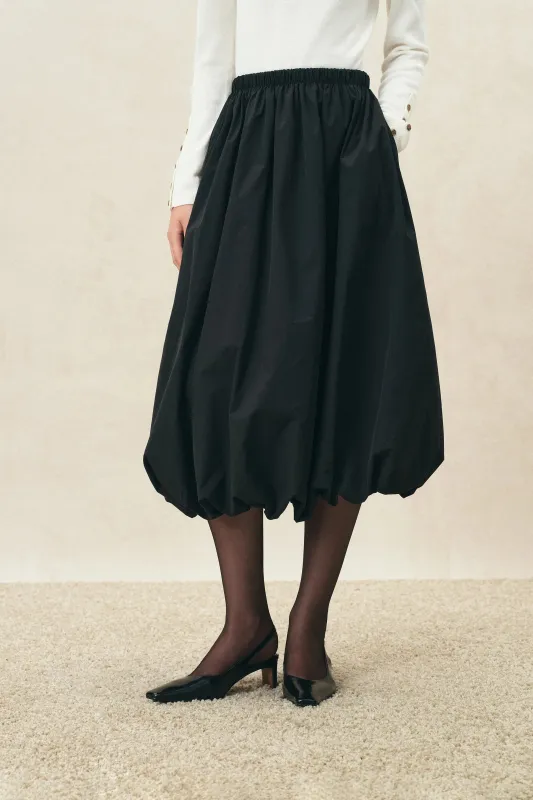 Freya Elasticated Bubble Midi Skirt made by Fabrique