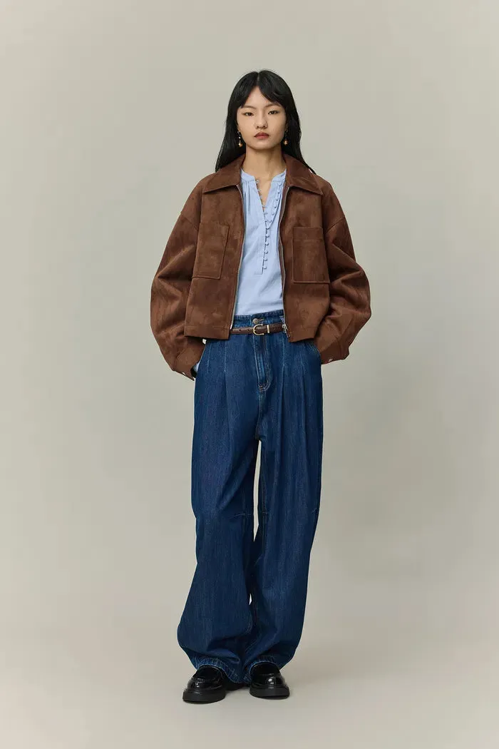 Coddenham Jacket in Faux Suede sold by Fabrique product image thumbnail 3