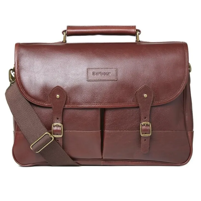 Leather Briefcase - Dark Brown sold by Mehra