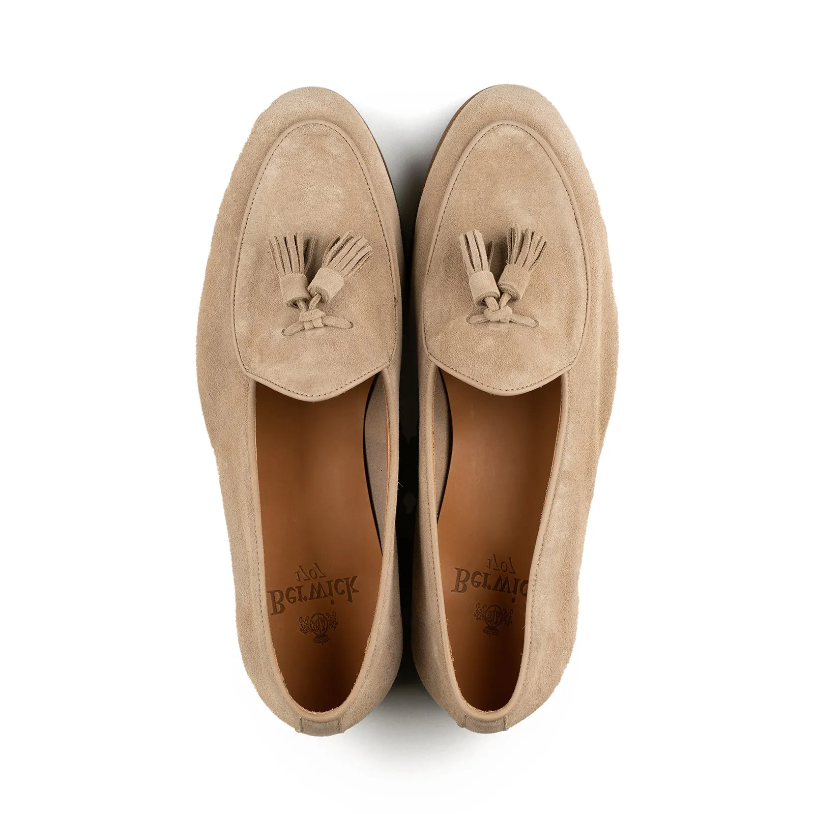 Belgian Tassel Loafer - Beige Suede sold by Mehra product image thumbnail 3