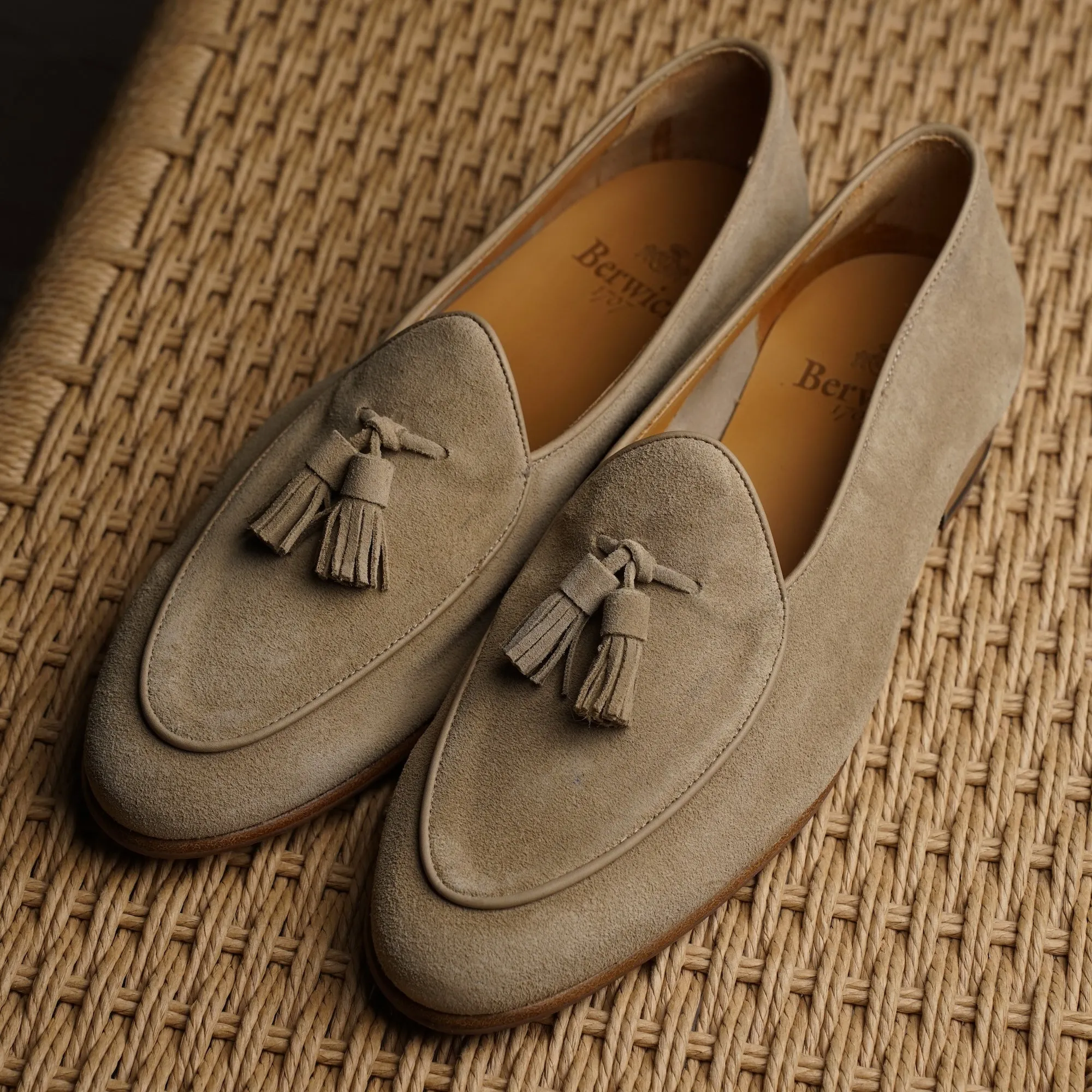 Belgian Tassel Loafer - Beige Suede sold by Mehra product image thumbnail 5