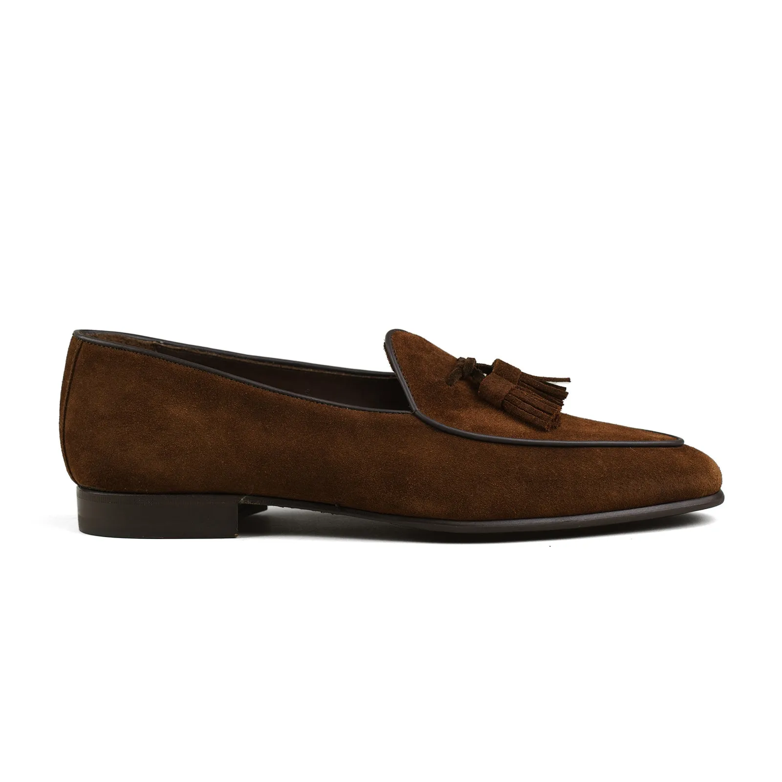 Belgian Tassel Loafer - Snuff Brown Suede sold by Mehra product image thumbnail 2