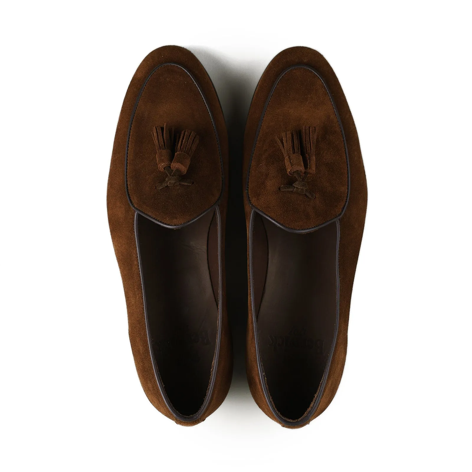Belgian Tassel Loafer - Snuff Brown Suede sold by Mehra product image thumbnail 3