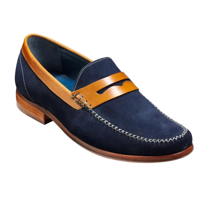 William - Navy Suede / Cedar Calf sold by Mehra