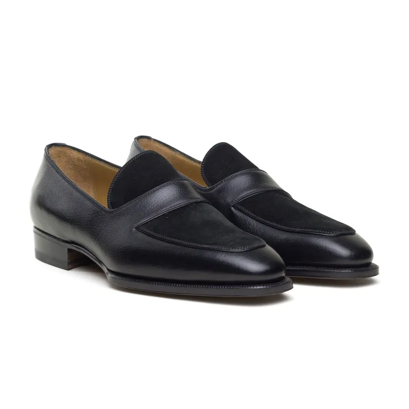 Style EB-22 - Black Inca Grain / Superbuck Suede made by Mehra
