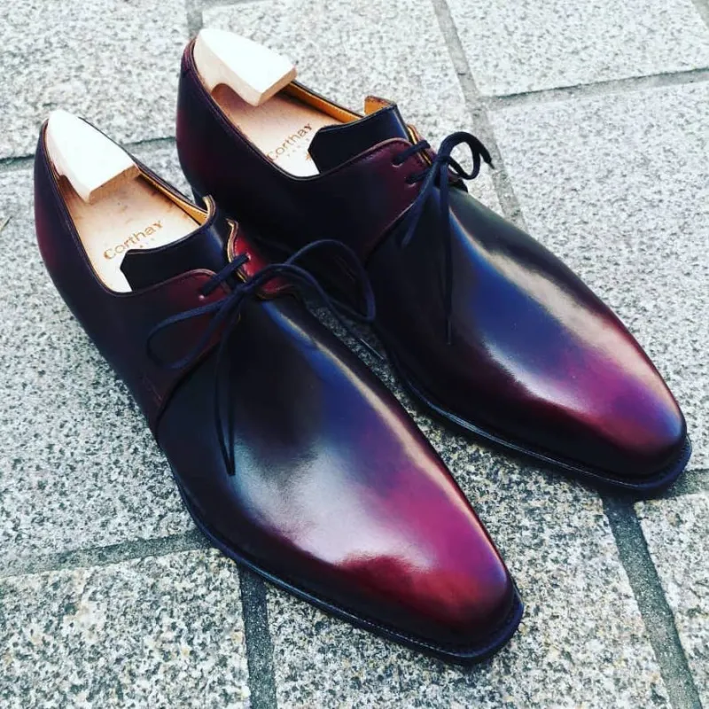 Arca - Lie de Vin Calf Patina sold by Mehra