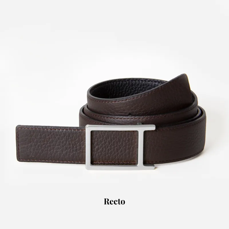 Classic Palladium Buckle - Ebony / Black Bull made by Mehra