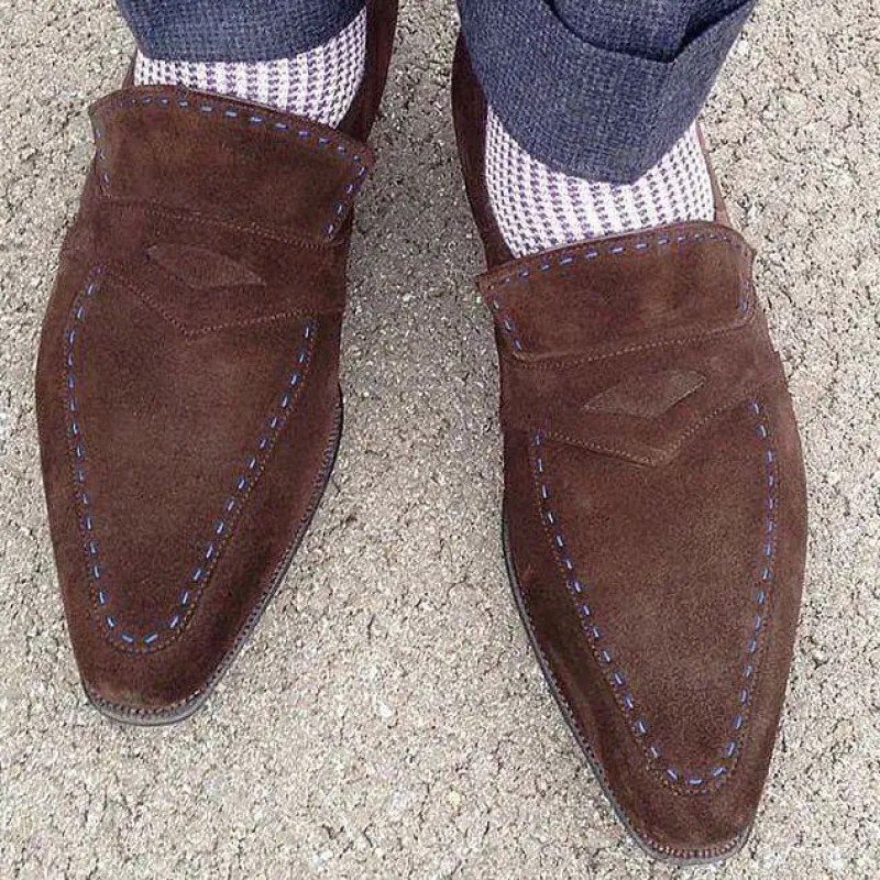 Rascaille - Dark Brown Suede sold by Mehra