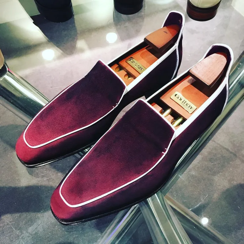 Brighton - Amaranth Suede Patina sold by Mehra