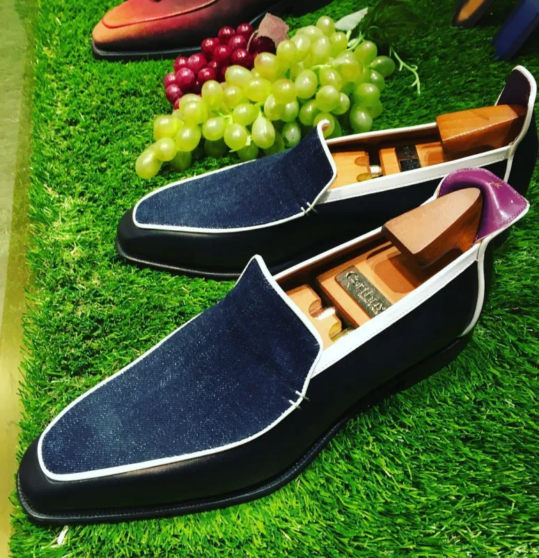 Brighton - Denim / Black Calf sold by Mehra