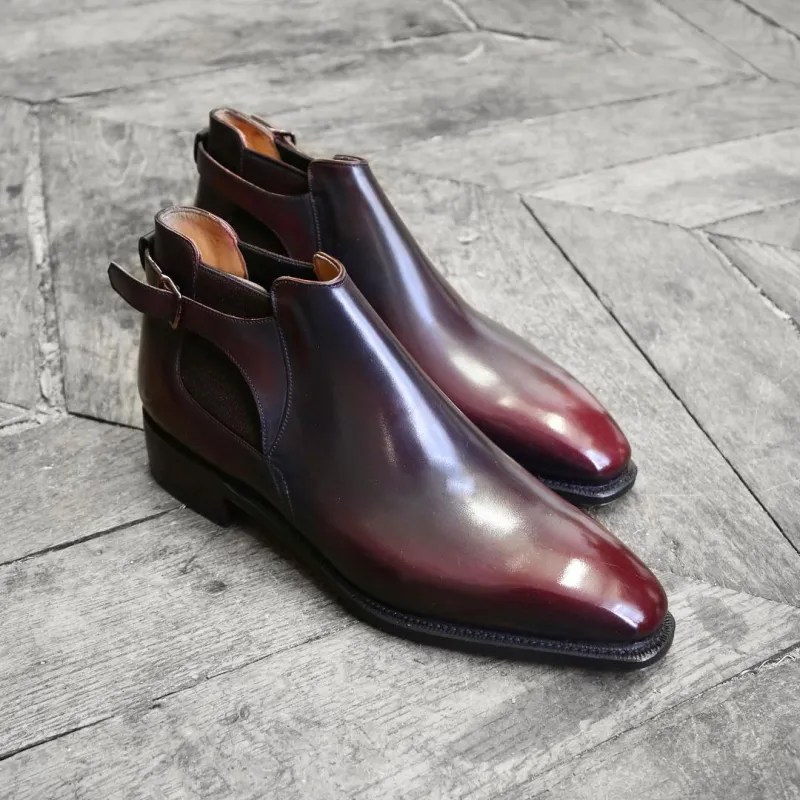 Bernay - Lie de Vin Calf Patina made by Mehra