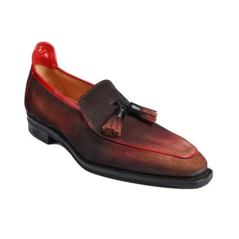 Brighton Tassel - Red Suede Patina sold by Mehra