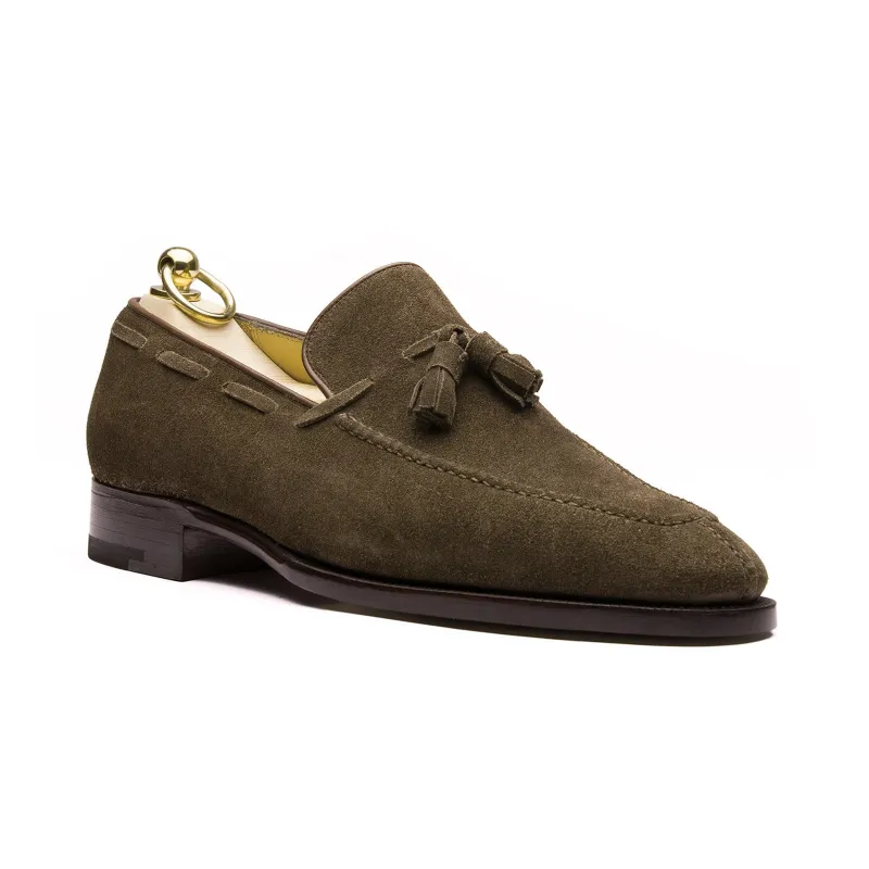 Style 1210 - Olive Suede sold by Mehra