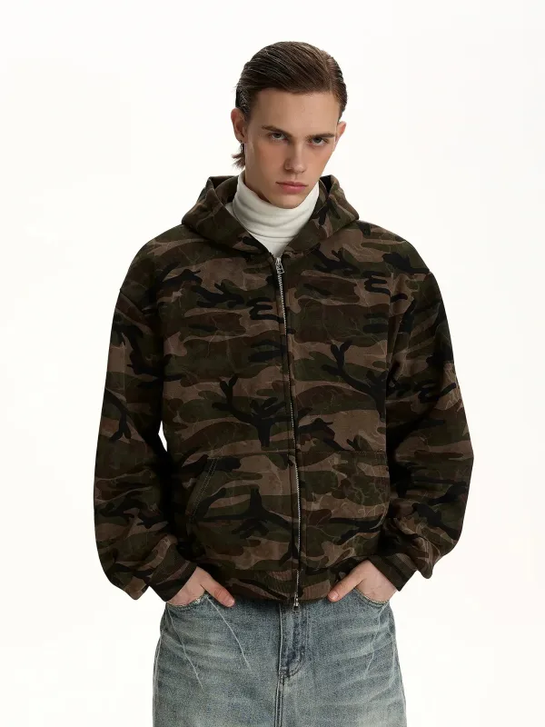 RT No. 50236 CAMO ZIPPER HOODIE sold by Real Takai