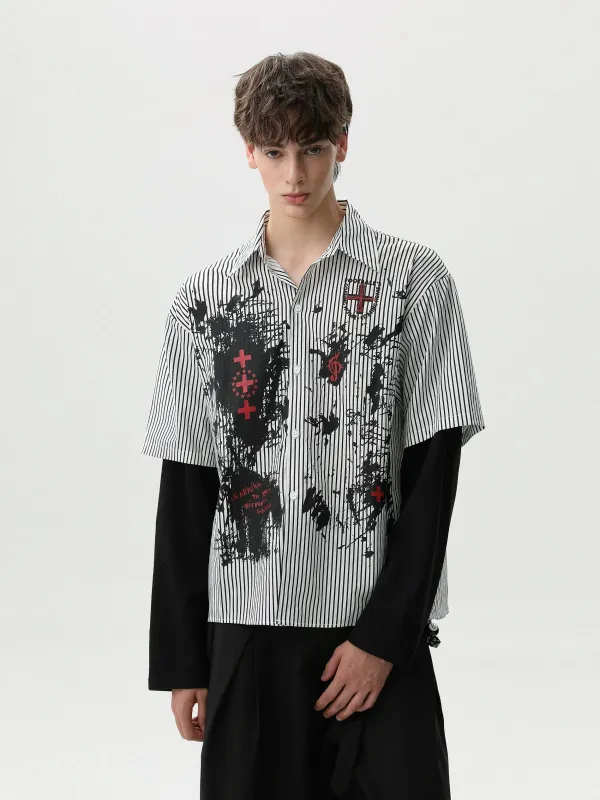 RT No. 50206 TWO PIECE SHIRT LONGSLEEVE sold by Real Takai