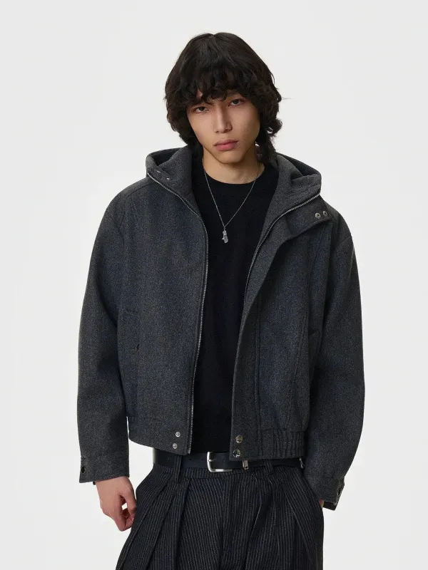 RT No. 50126 KAGE WOOLEN HOODED JACKET sold by Real Takai