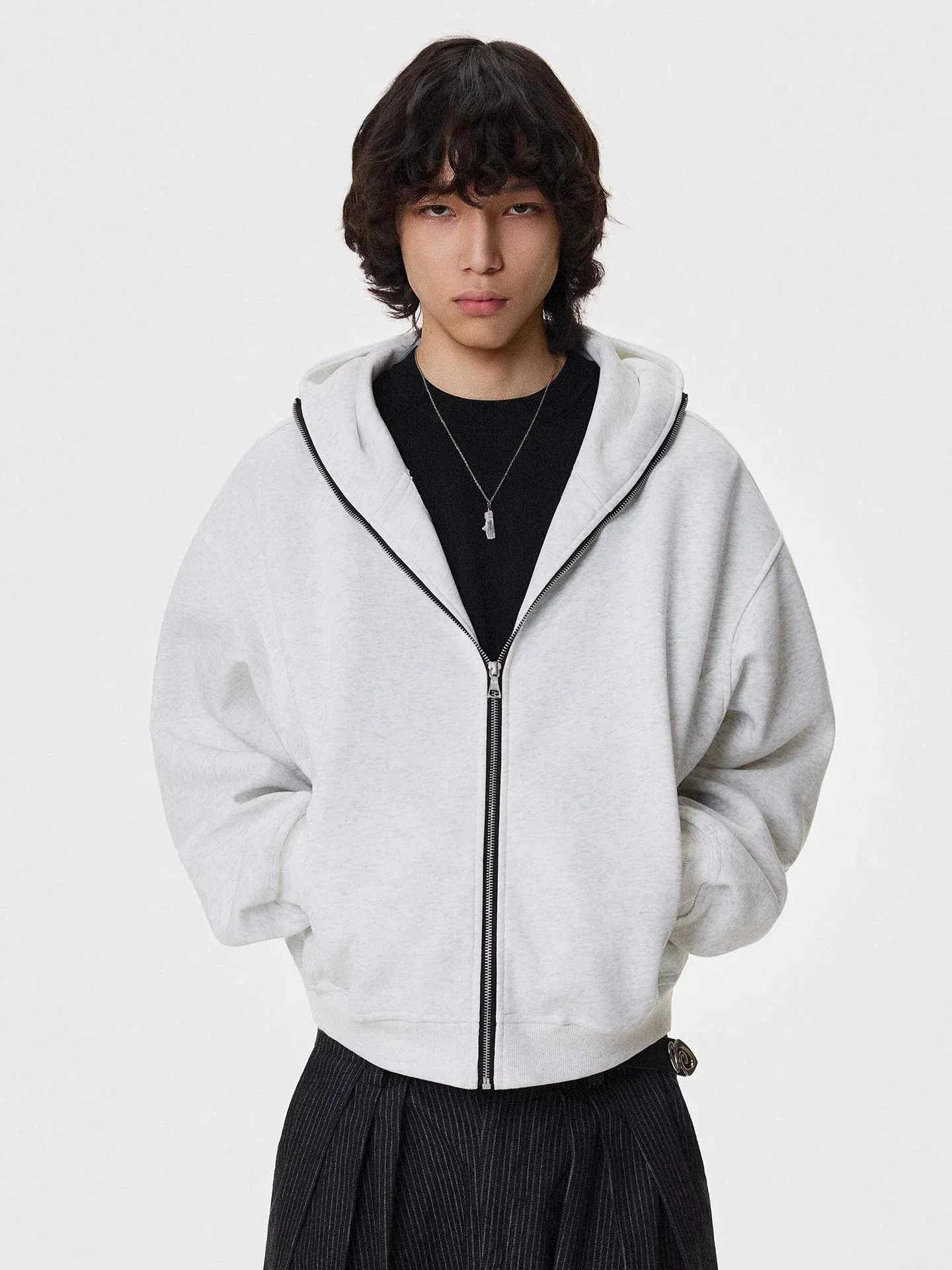 RT No. 50124 CROP ZIPPER HOODIE sold by Real Takai
