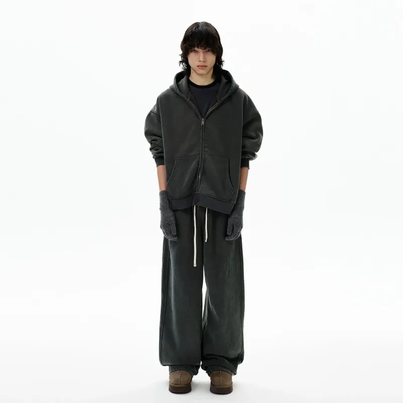 RT No. 50105 WASHED ZIPPER HOODIE & BAGGY SWEATPANTS sold by Real Takai